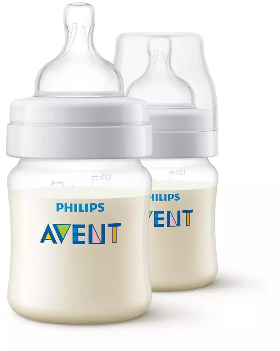 Avent Anti Colic Feeding Bottle 125Ml Twin Pk