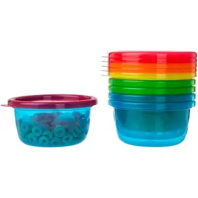 The First Years Take & Toss Bowls With Lids 236ML 6 Pack