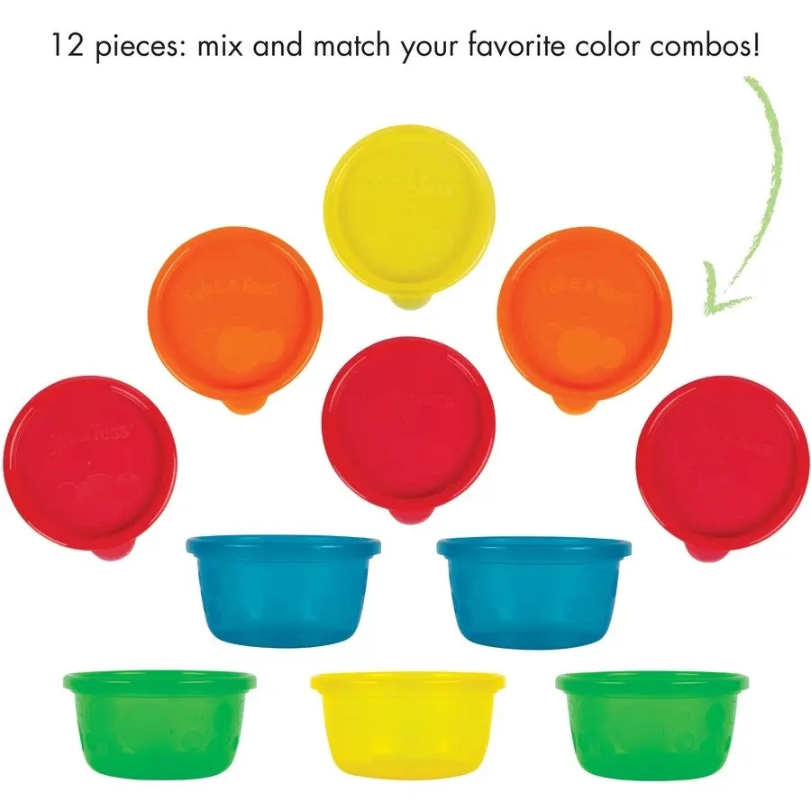 The First Years Take & Toss Bowls With Lids 236ML 6 Pack