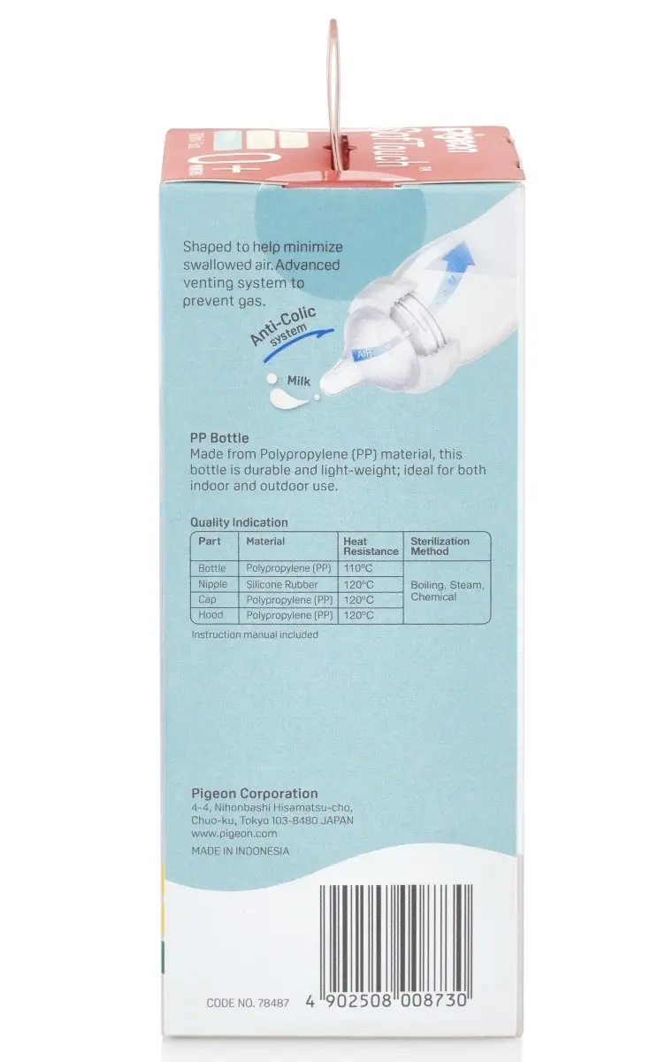 PIGEON Softouch Bottle PP Newborn 160ml