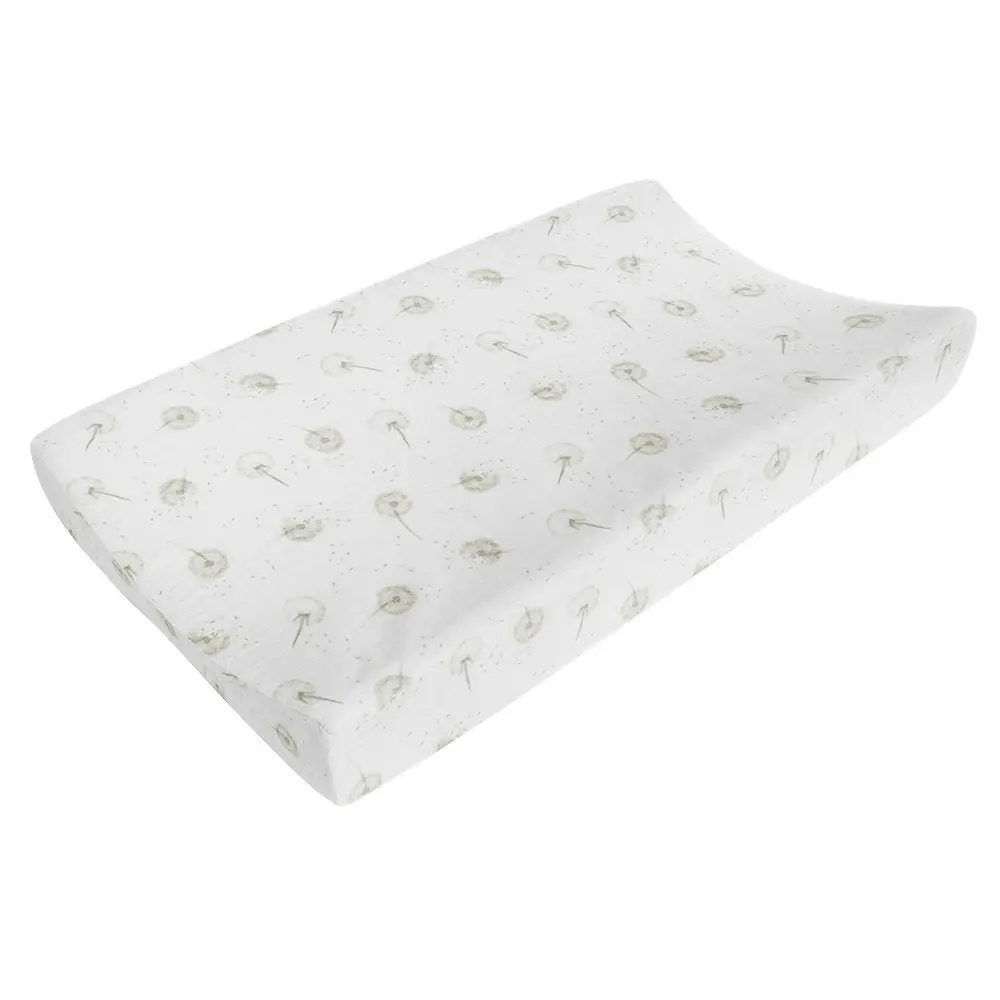 Organic Muslin Change Pad Cover Dandelion