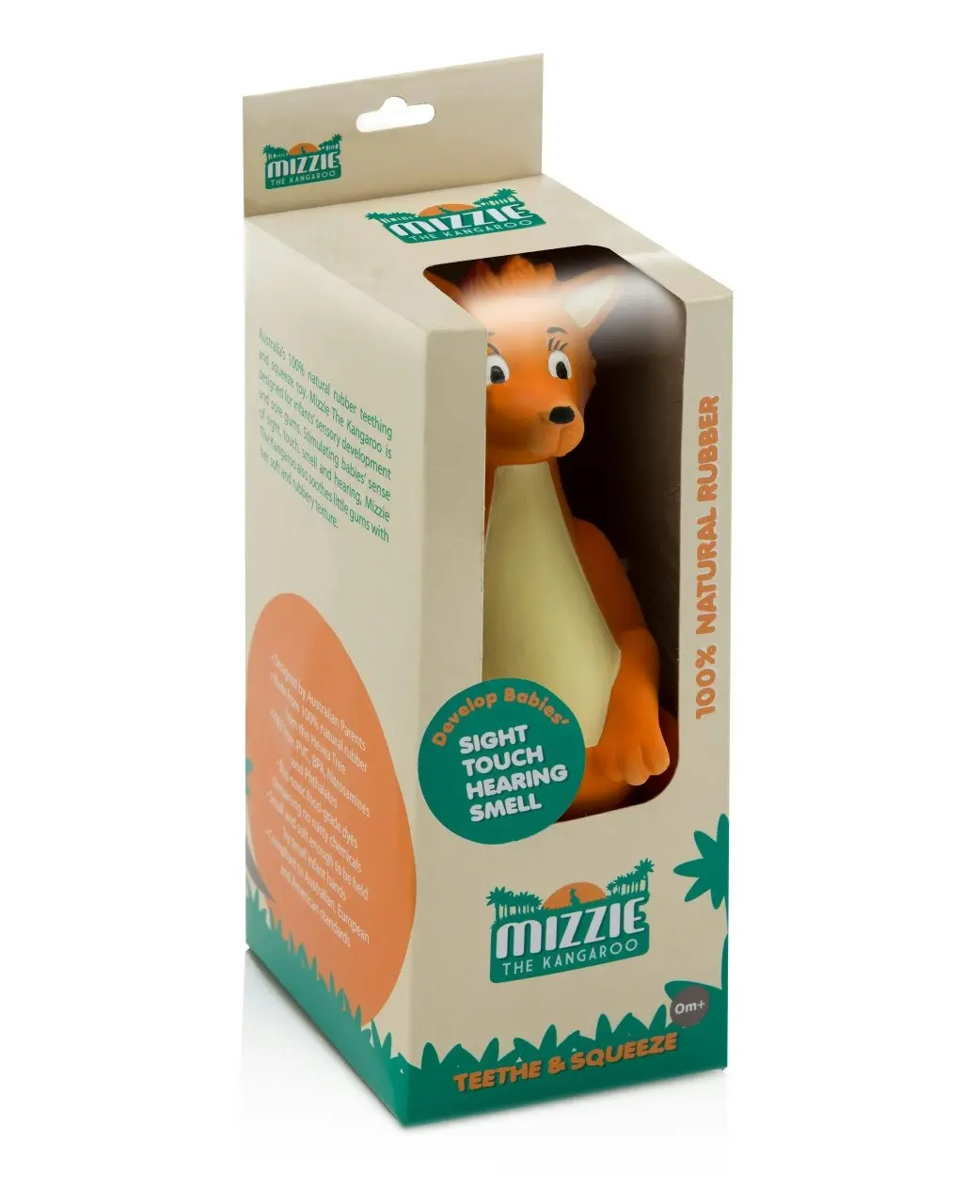 Mizzie The Kangaroo Natural Rubber Teething Toy