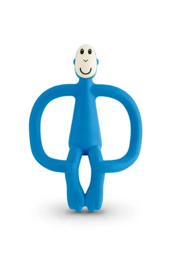 Matchstick Monkey Teething Toy and Gel Applicator Blue