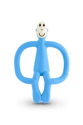 Matchstick Monkey Teething Toy And Gel Applicator Baby Blue