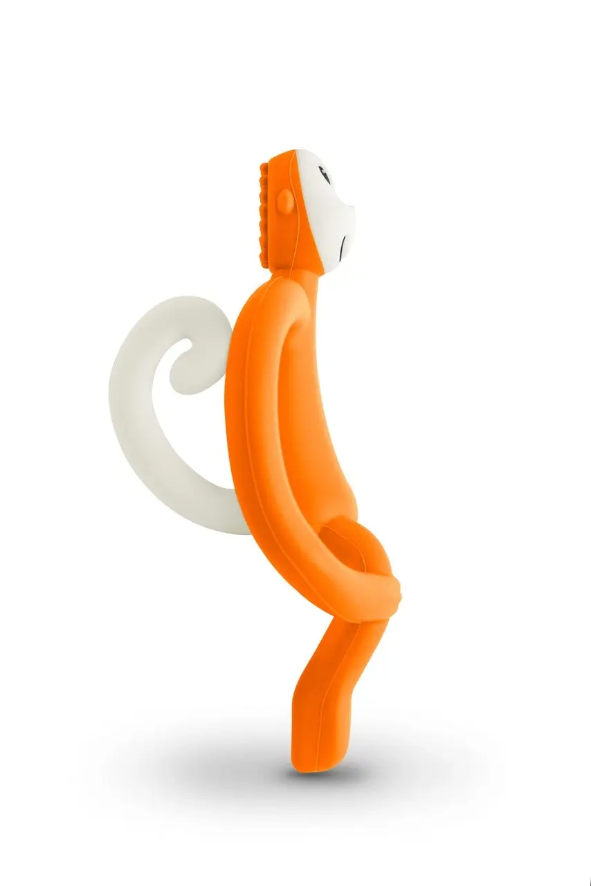 Matchstick Monkey Teething Toy+Gel Applicator Orange