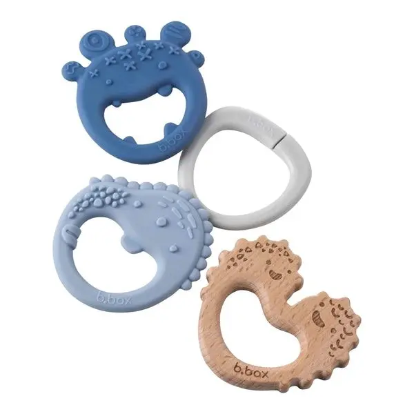 Trio Teether Lullaby Blue