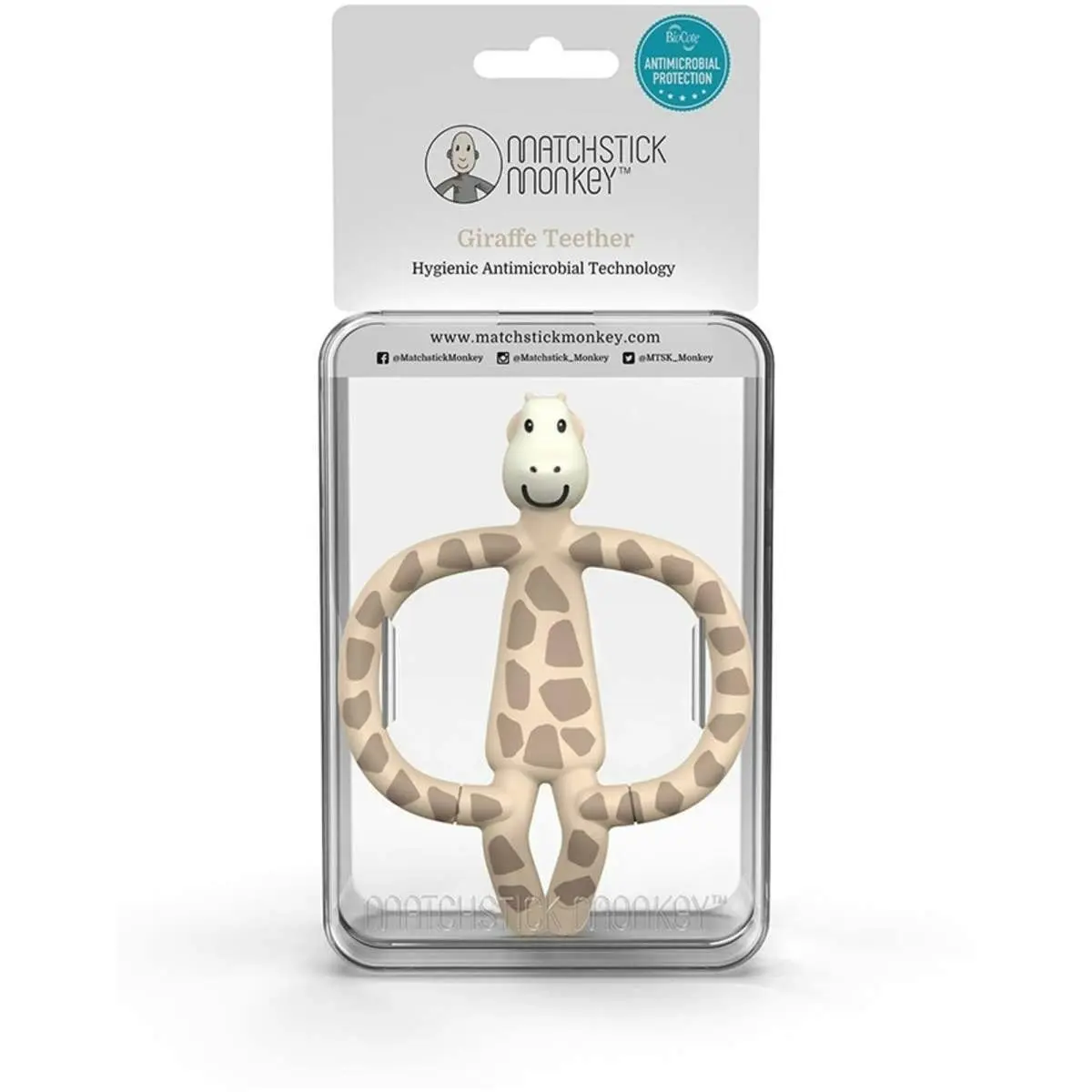 Matchstick Monkey Giraffe Teether Anti Microbial