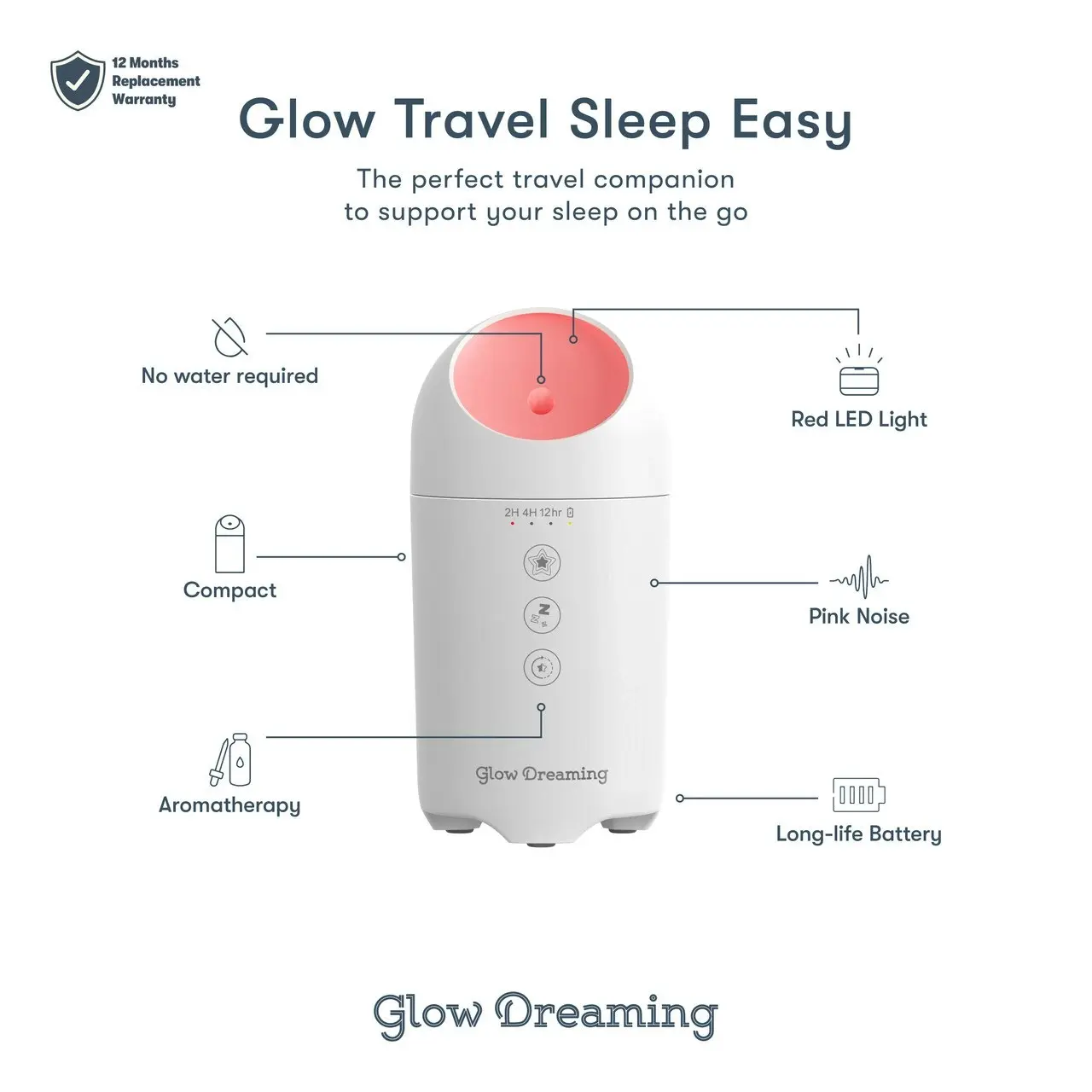 glow Dreaming glow Travel Sleep Easy