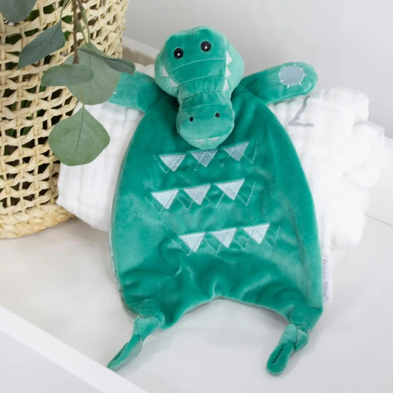 Bubba Blue Crocodile Security Blanket