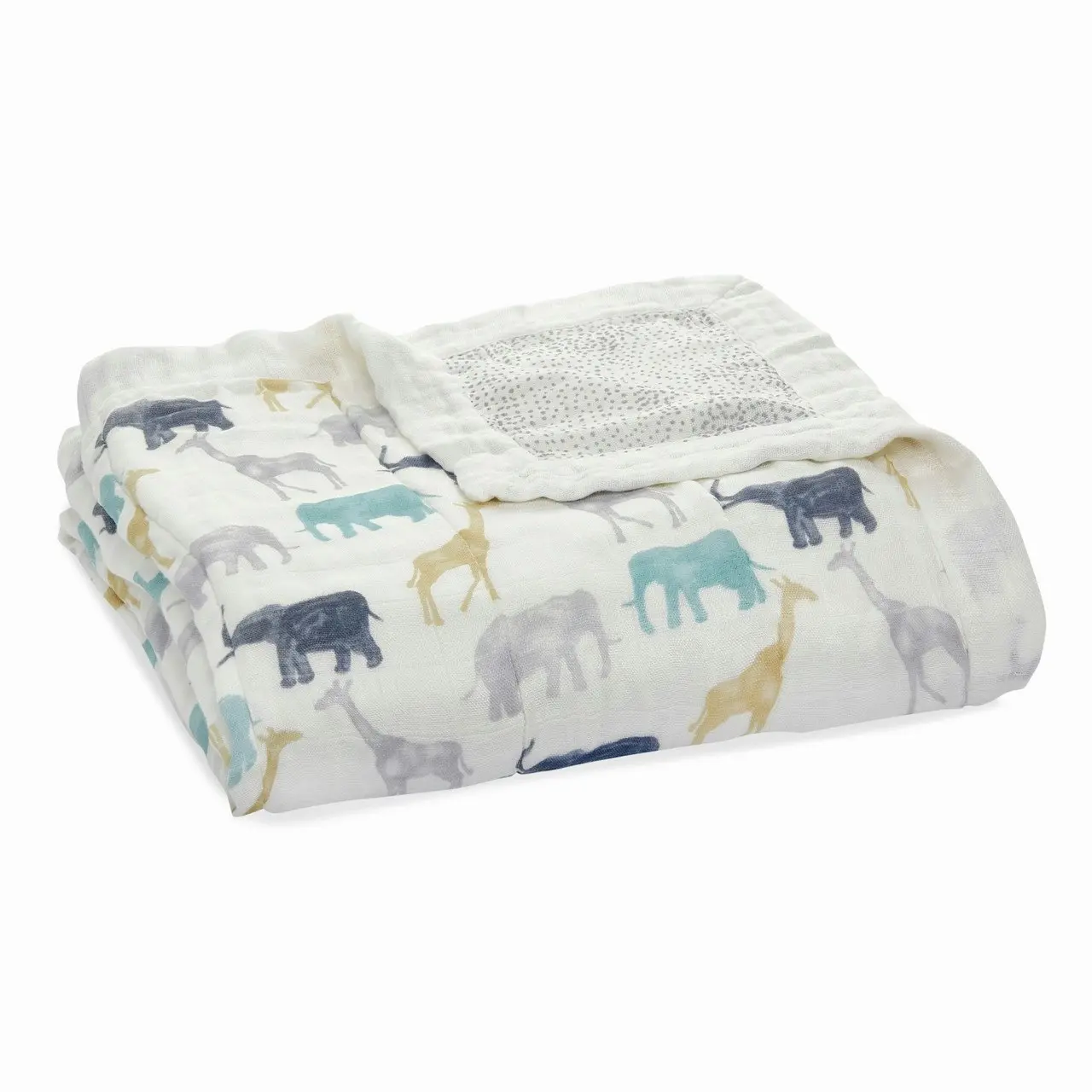 Aden Anais Expedition Elephants and Giraffes Silky Soft Dream Blanket