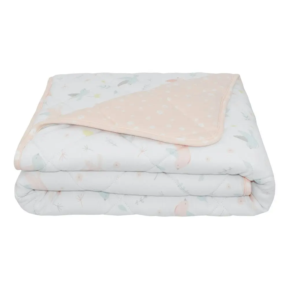 Jersey Cot Comforter Ava/Blush Floral