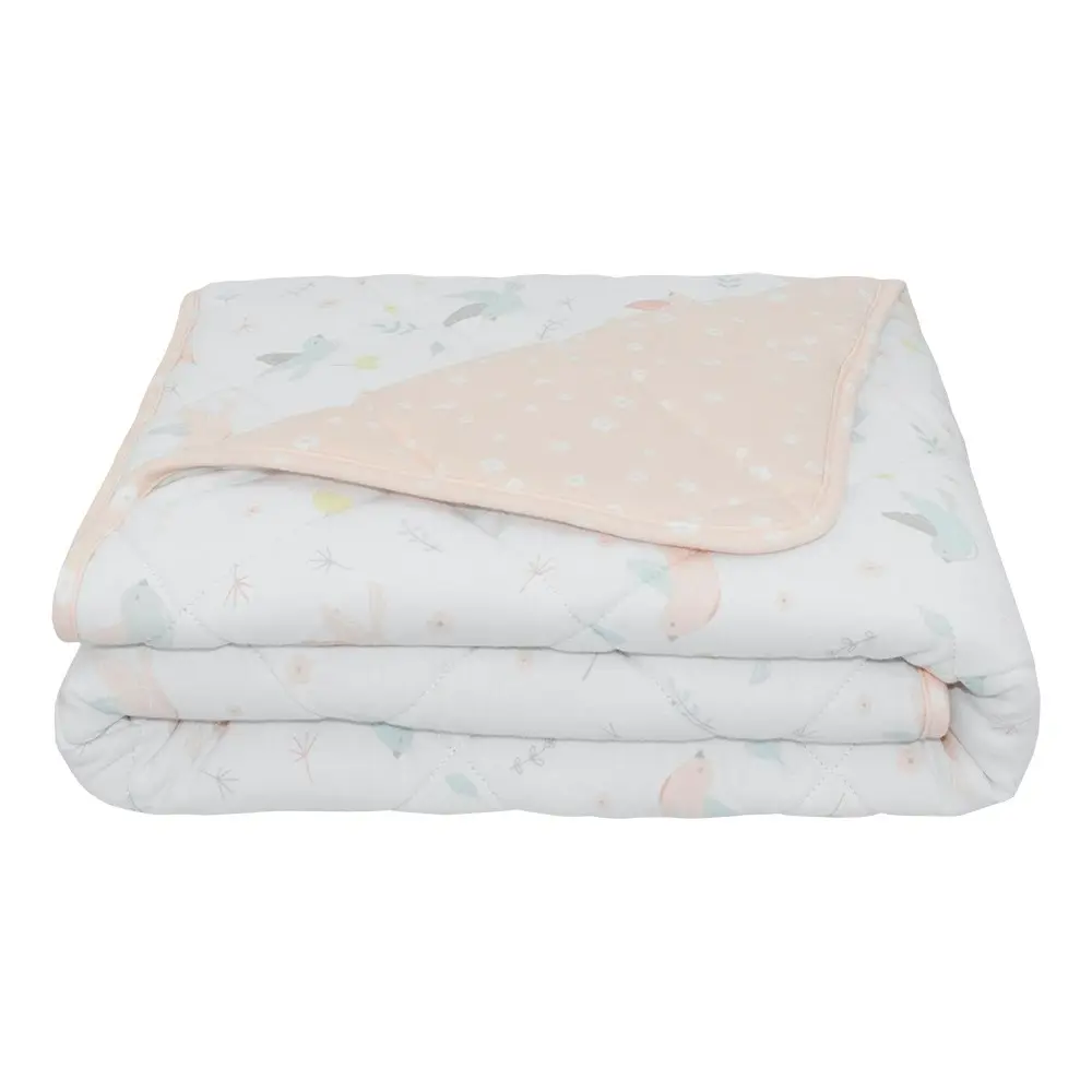 Jersey Cot Comforter Ava/Blush Floral