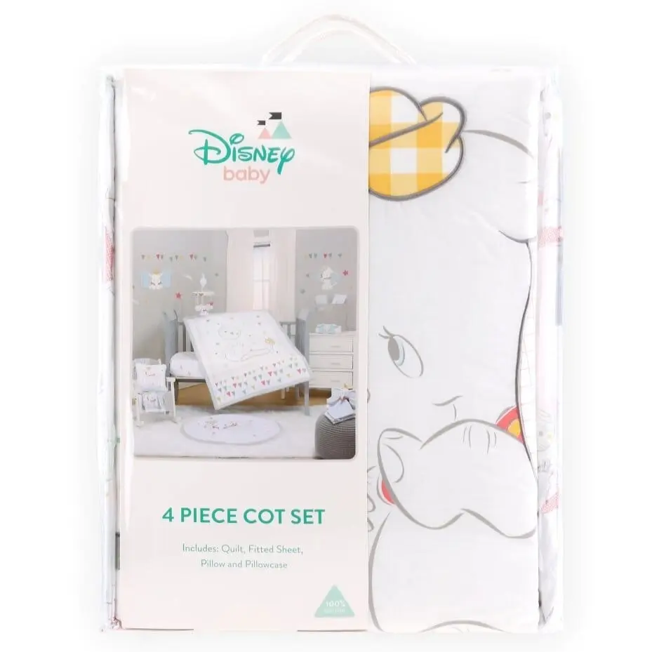 Disney Baby Dumbo 4-Piece Bedding Set