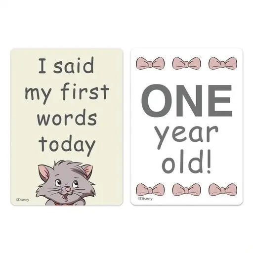 Disney Baby Aristocats Milestone Cards