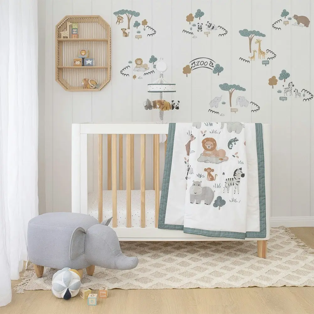 Lolli Living Day At The Zoo Wall Decal Set