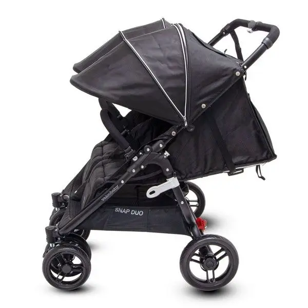 Valco Baby Snap Duo Blk Bty 4Wheel 2Seat Stroller