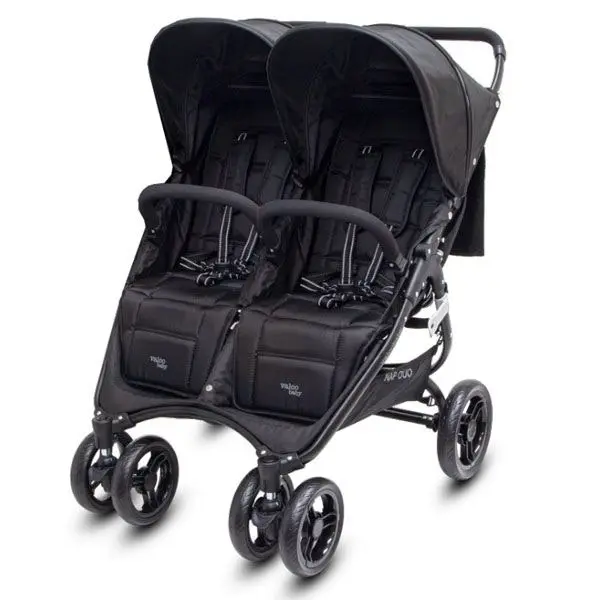 Valco Baby Snap Duo Blk Bty 4Wheel 2Seat Stroller