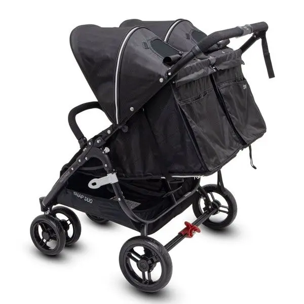 Valco Baby Snap Duo Blk Bty 4Wheel 2Seat Stroller