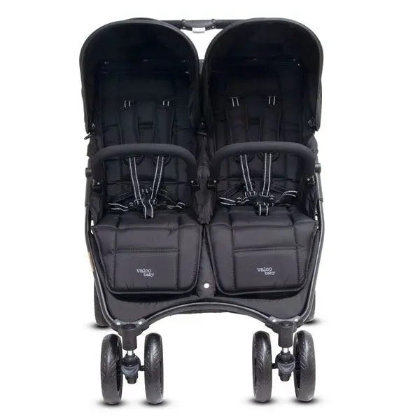 Valco Baby Snap Duo Blk Bty 4Wheel 2Seat Stroller