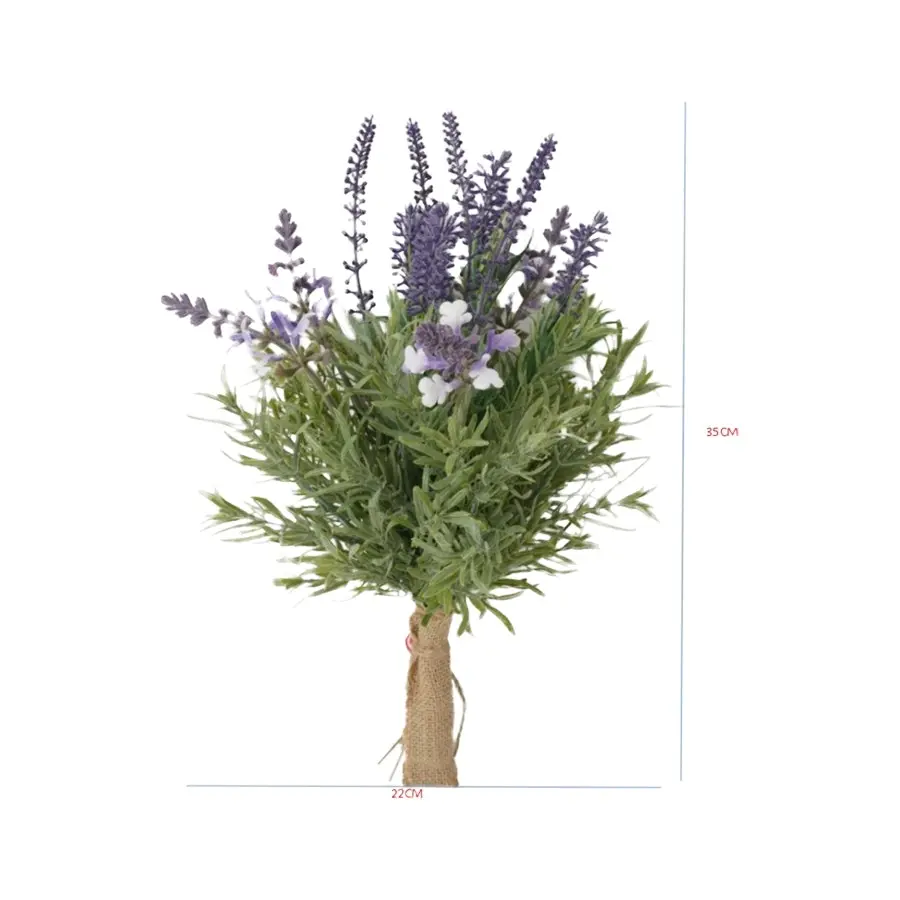 Willow & Silk Artificial 35cm Table Decor Lavender Plant