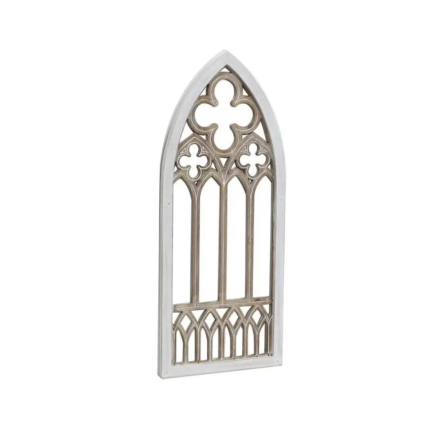 Willow & Silk MDF 90cm Gothic Arc Flower Wall Art