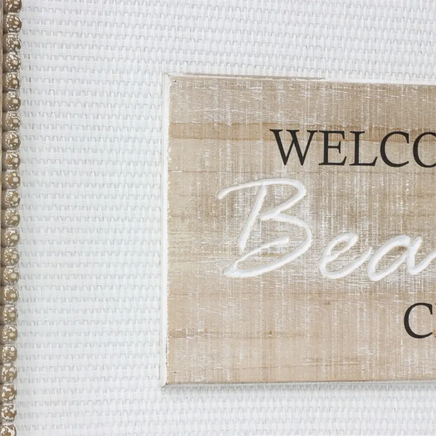 Willow & Silk Framed Wooden 60cm 'Welcome To The Chaos' Sign Wall Art