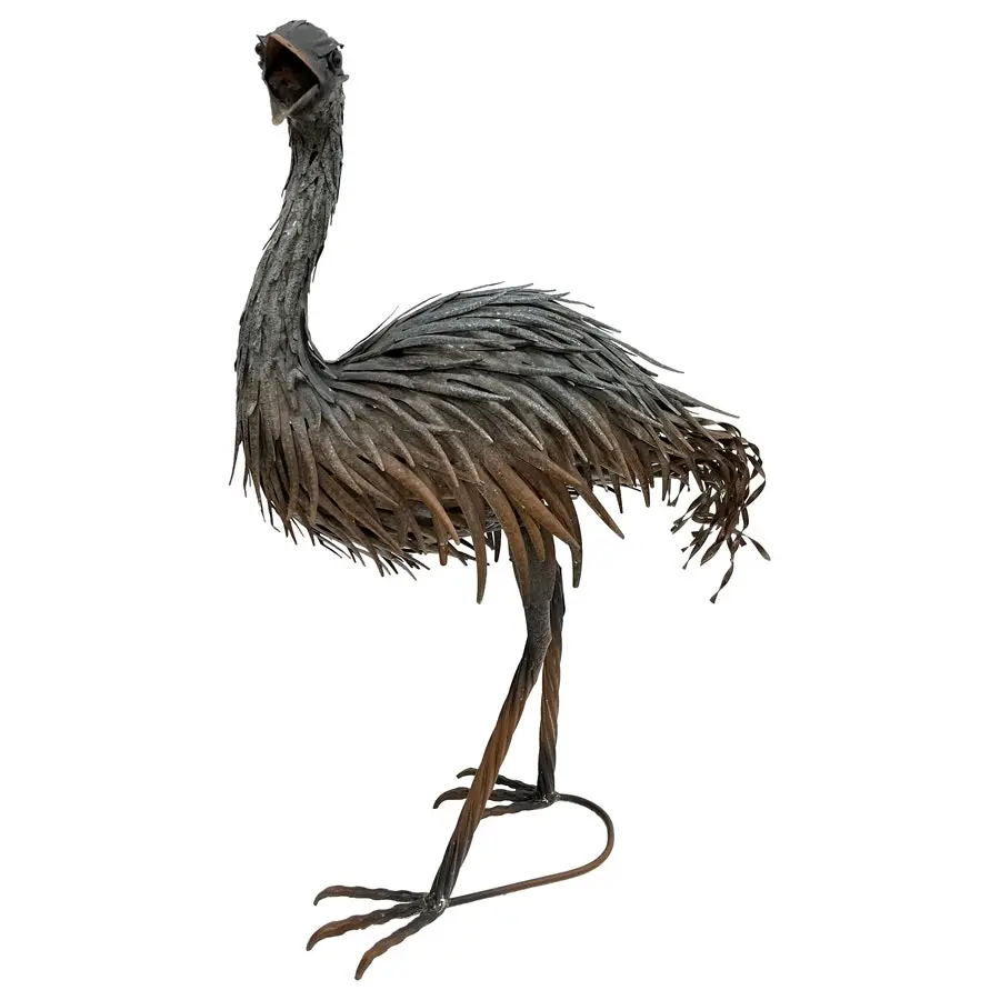 Willow & Silk Animal Figurine Emu w/Open Beak