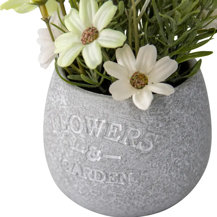 Artificial Lavender & Daisy Pot Plant