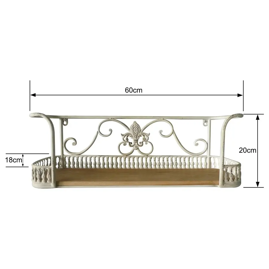 Willow & Silk 60cm Display Mounted Wall Shelf/Organiser