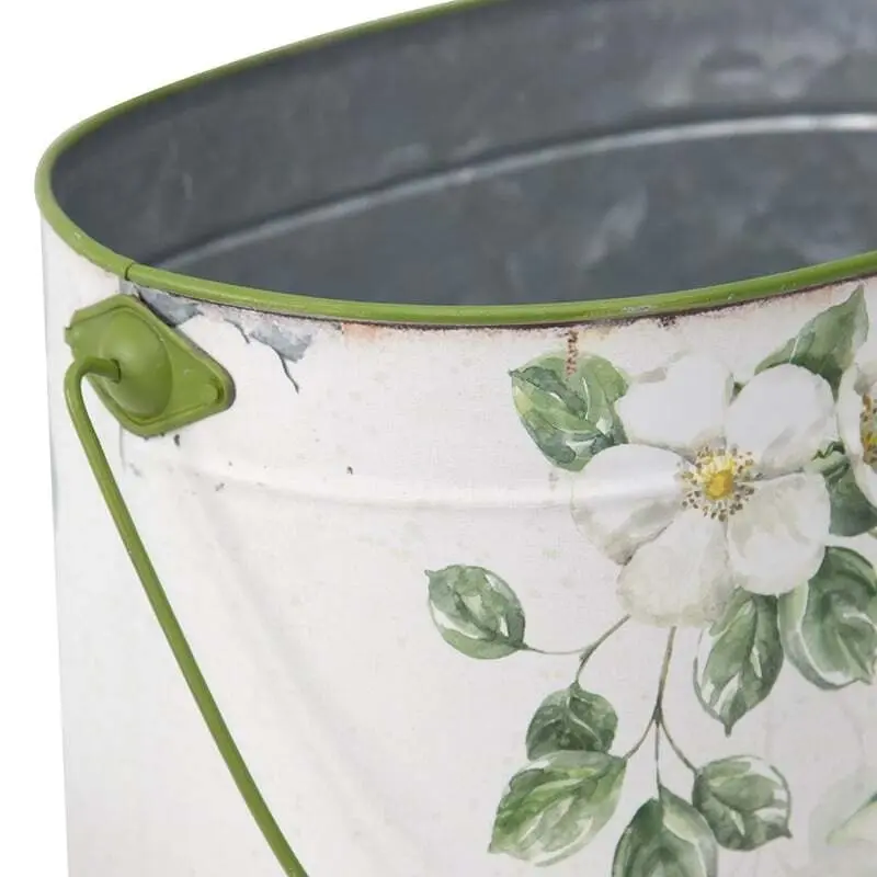 Willow & Silk Metal 41/33/25cm Set of 3 Summer Lemons Pot/Planter/Buckets