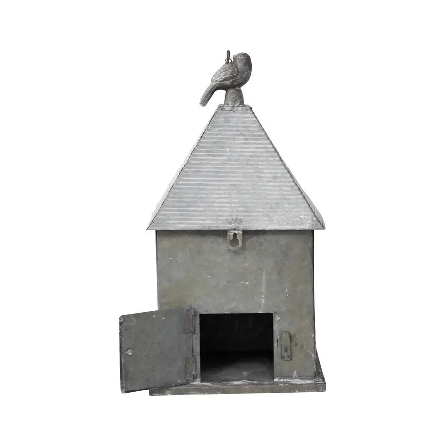 Willow & Silk Hanging 66.5cm Black/White Country Garden Birdhouse