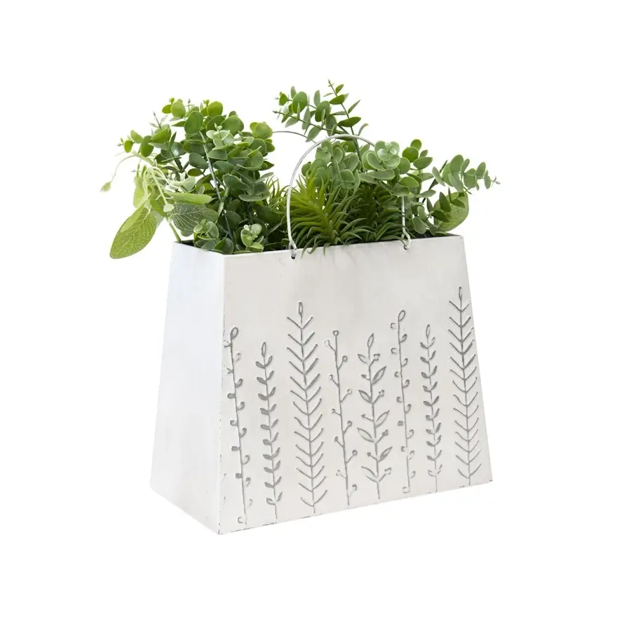 Willow & Silk Hamptons Handbag Flower Pot Planter