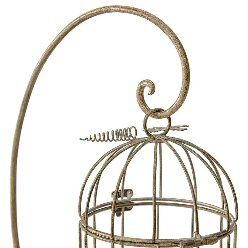 Willow & Silk 42cm Bird in Cage Luxury Candle Holder w/Stand