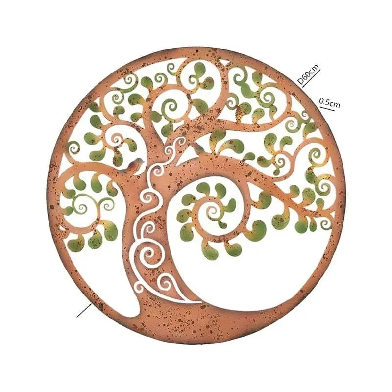 Willow & Silk 60cm Swirl Tree of Life Lasercut Round Wall Art