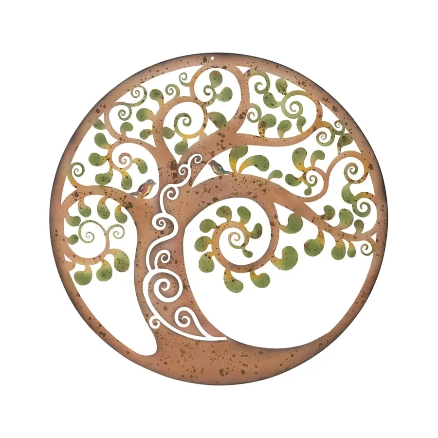 Willow & Silk 60cm Swirl Tree of Life Lasercut Round Wall Art