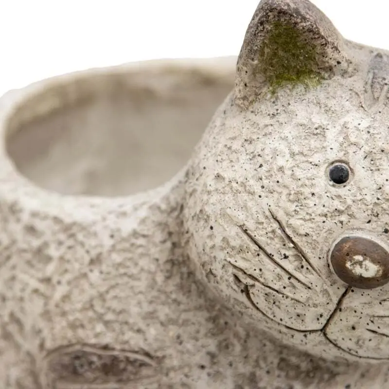 Animal Pot Cat with Kitten Planter