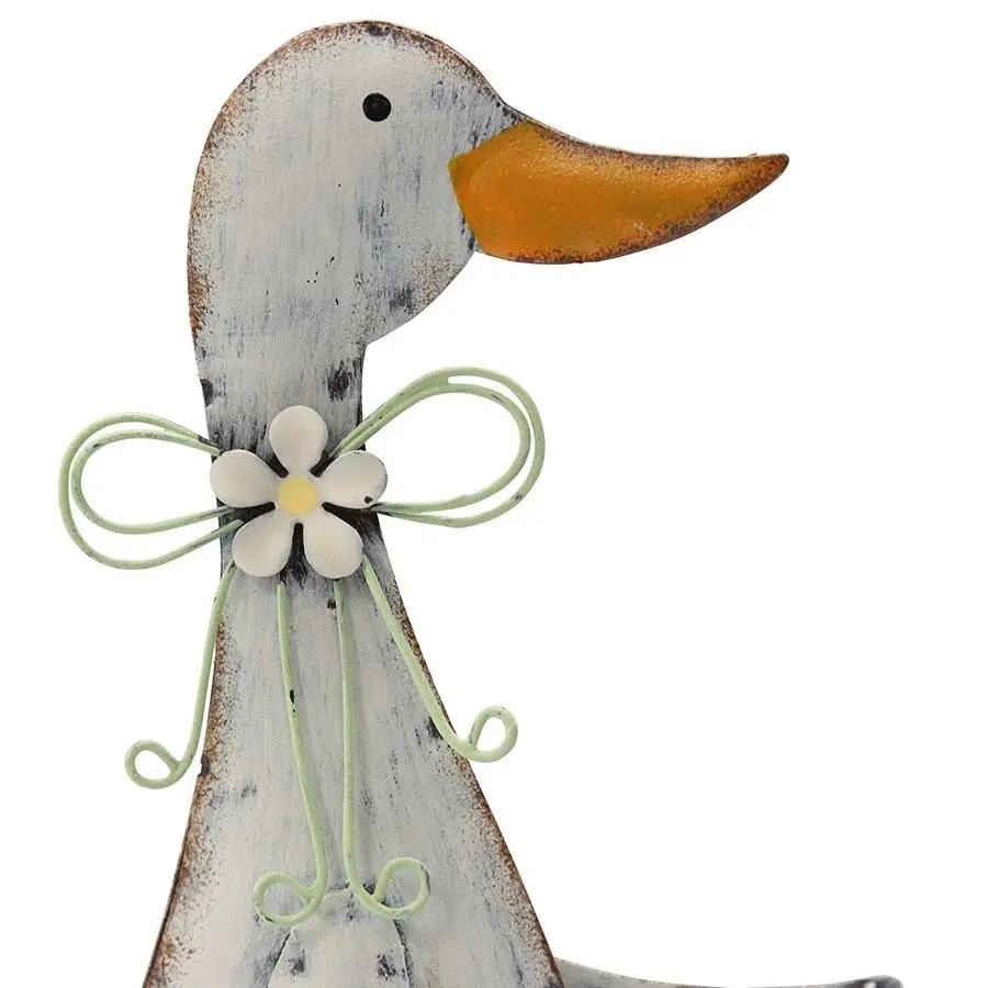 Willow & Silk Mum & Child 28cm/20.5cm Set of 2 Gardening Duck Figurines