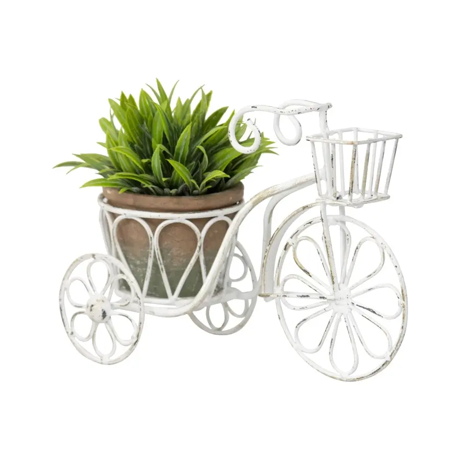 Home Decor Metal Bicycle Pot Planter 25cm