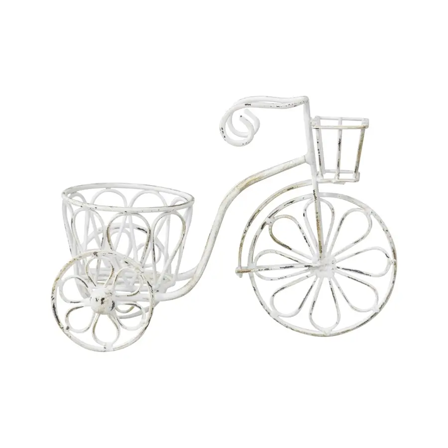 Home Decor Metal Bicycle Pot Planter 25cm