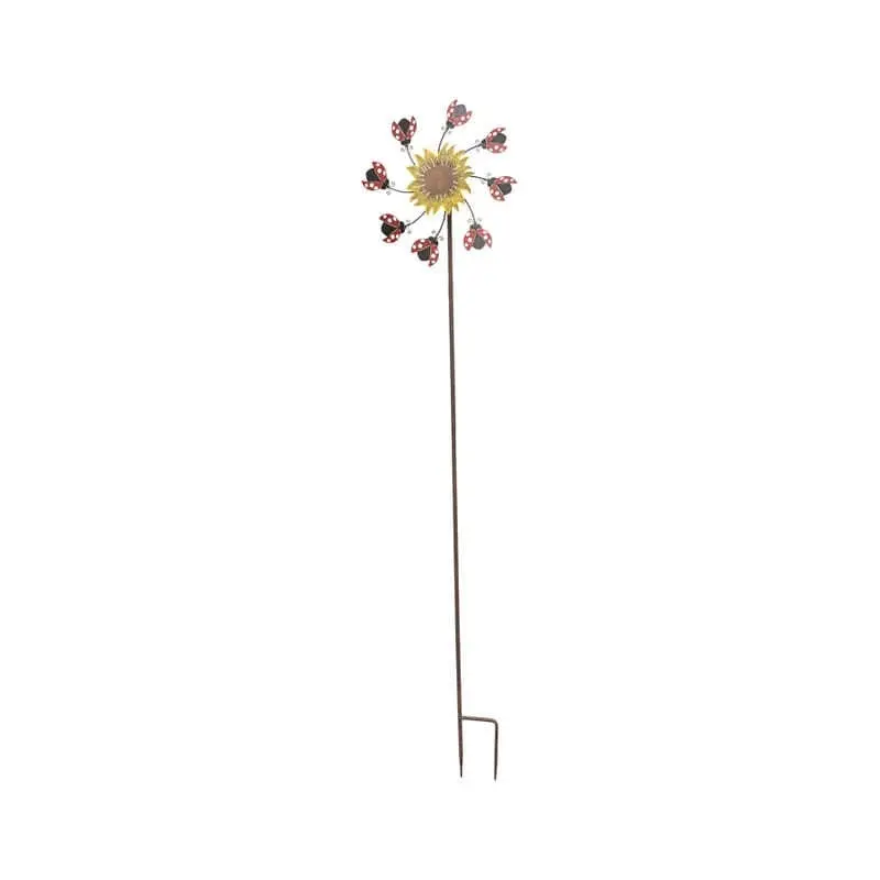 Willow & Silk Metal 148cm Lady Bird Wind Spinner Outdoor/Garden Stake