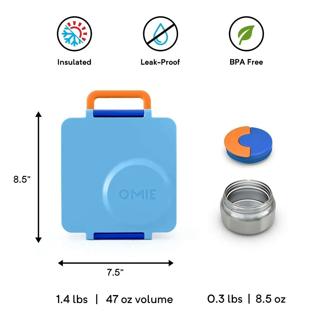 Omiebox Bento Box Hot & Cold - Blue Sky