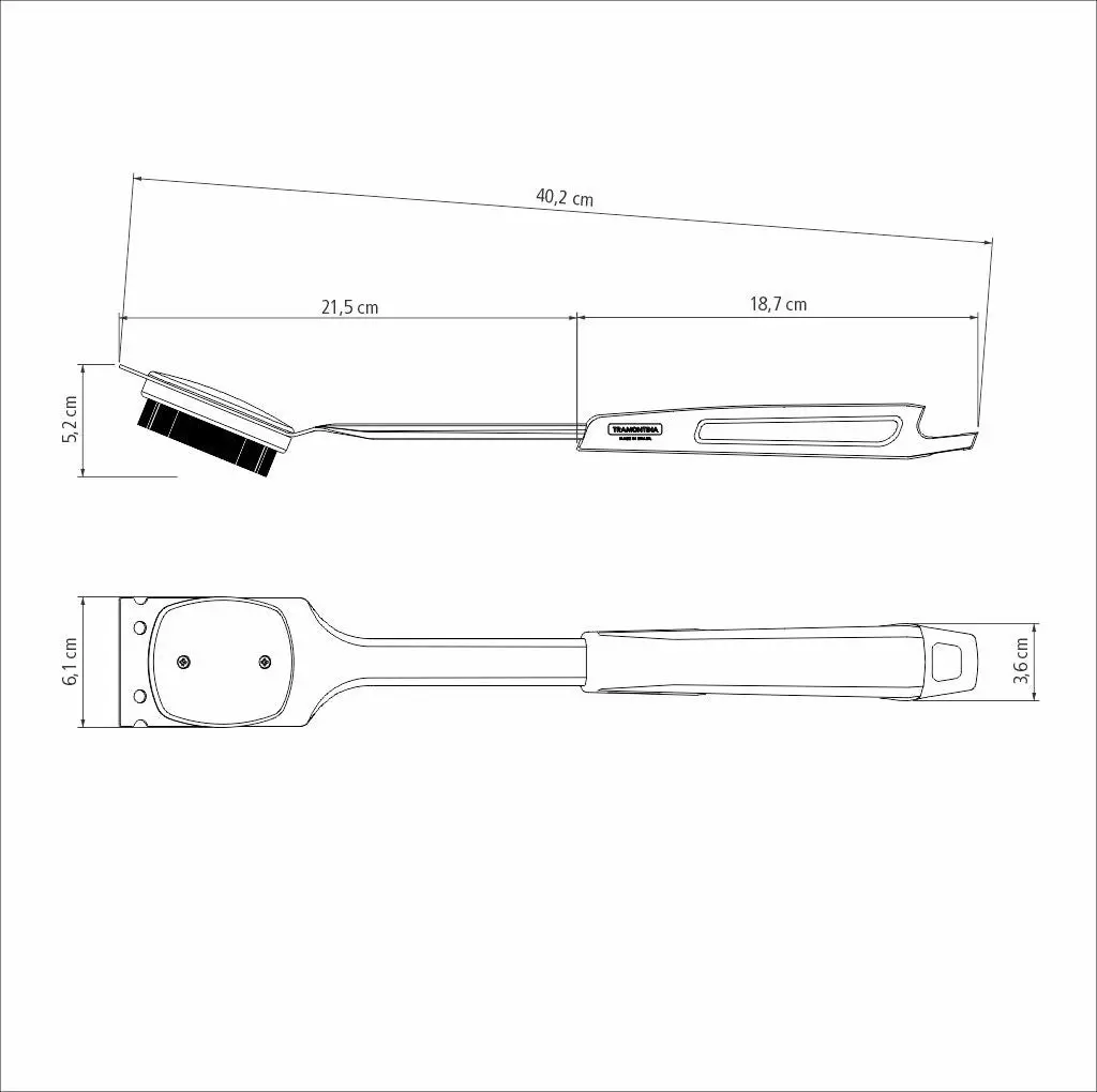 Tramontina Churrasco Black Grill Brush