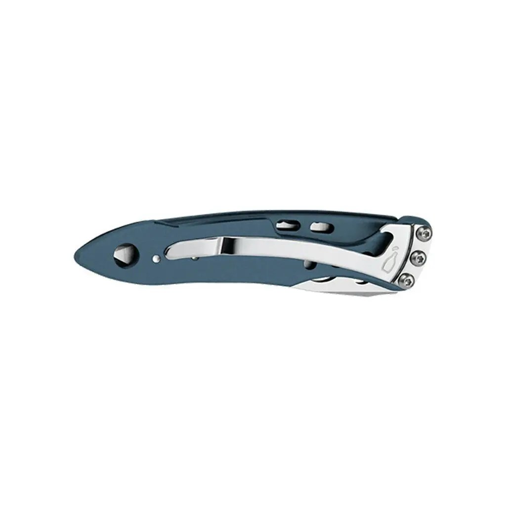 Leatherman Skeletool Kbx Folding Pocket Knife Combo Blade | Denim Blue