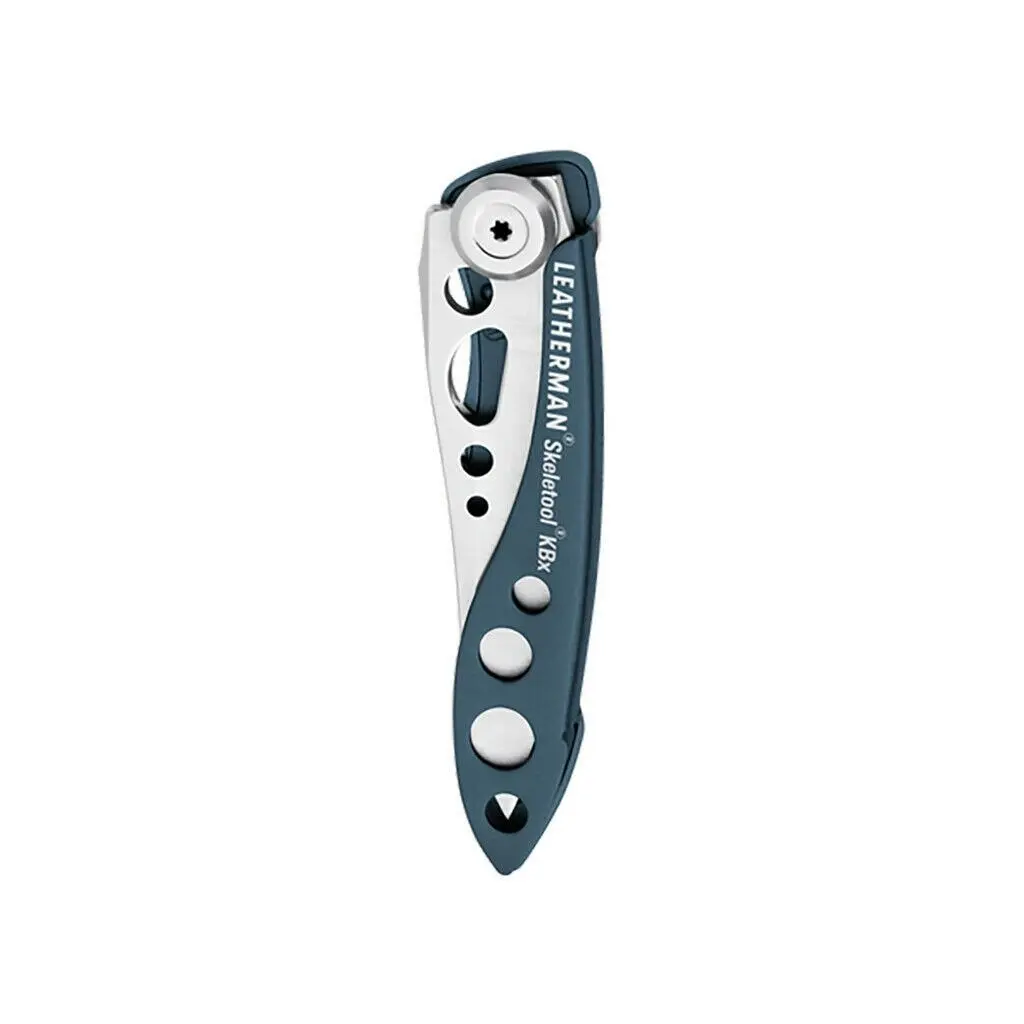 Leatherman Skeletool Kbx Folding Pocket Knife Combo Blade | Denim Blue