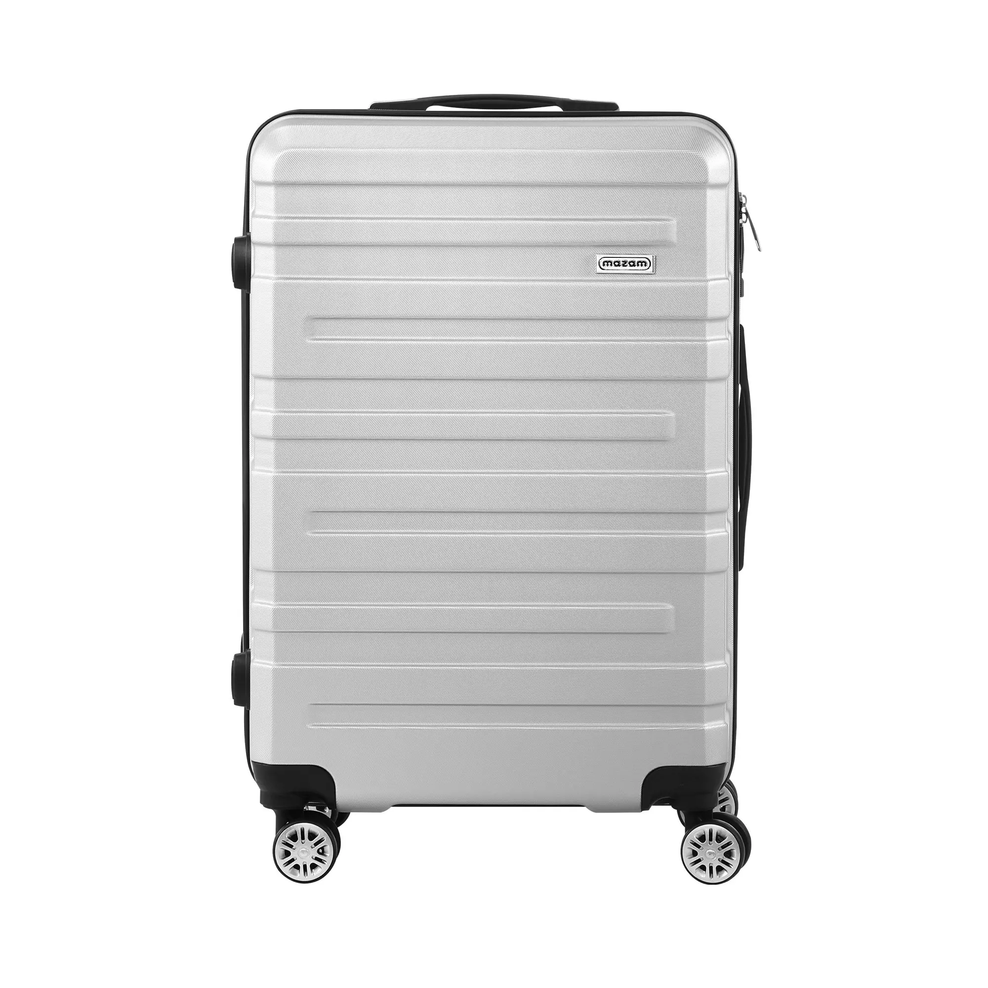 Mazam 28" Luggage Suitcase Trolley Set Travel TSA Lock Storage Hard Case Silver