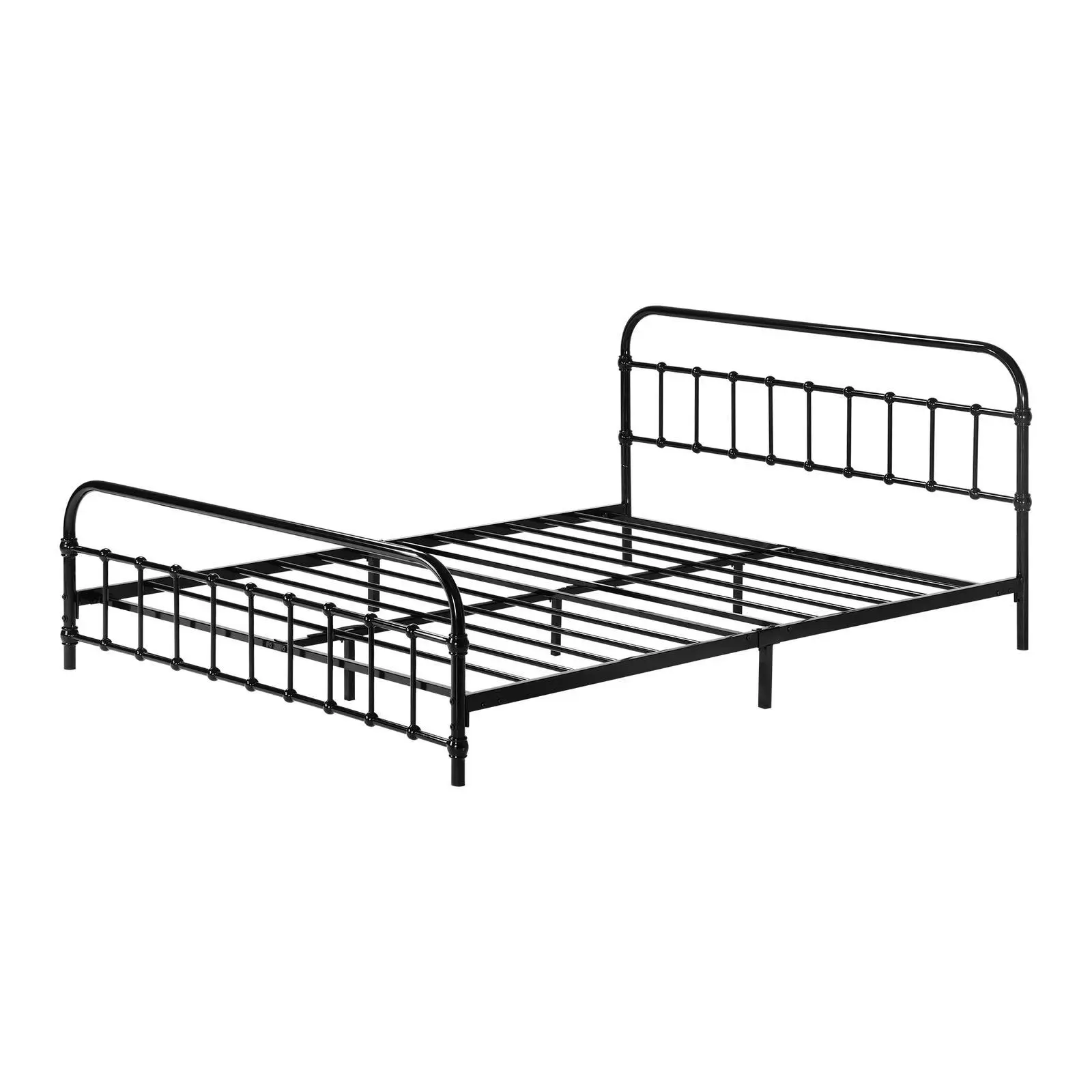 Oikiture Metal Bed Frame Queen Size Bed Base Platform