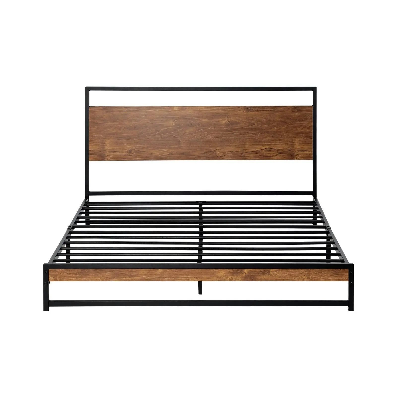 Oikiture Metal Bed Frame Double Size Beds Base Platform Wood