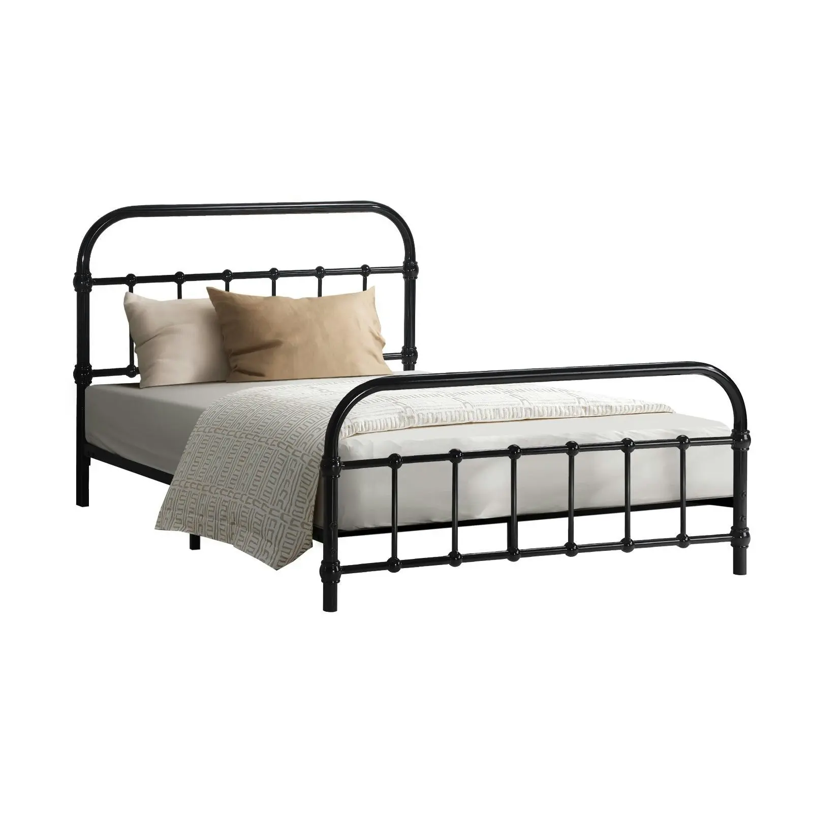 Oikiture Metal Bed Frame King Single Size Bed Base Platform