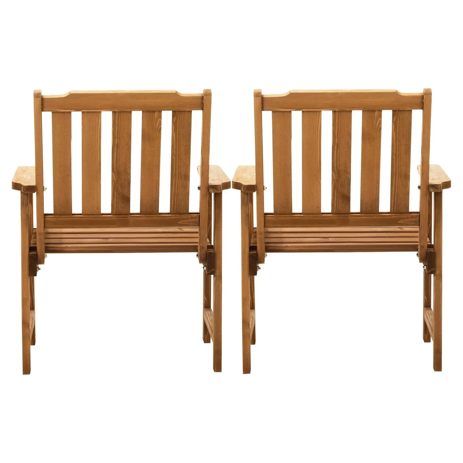 Livsip Outdoor Armchair Wooden Patio Furniture Set of 2 Chairs Set Garden Seat