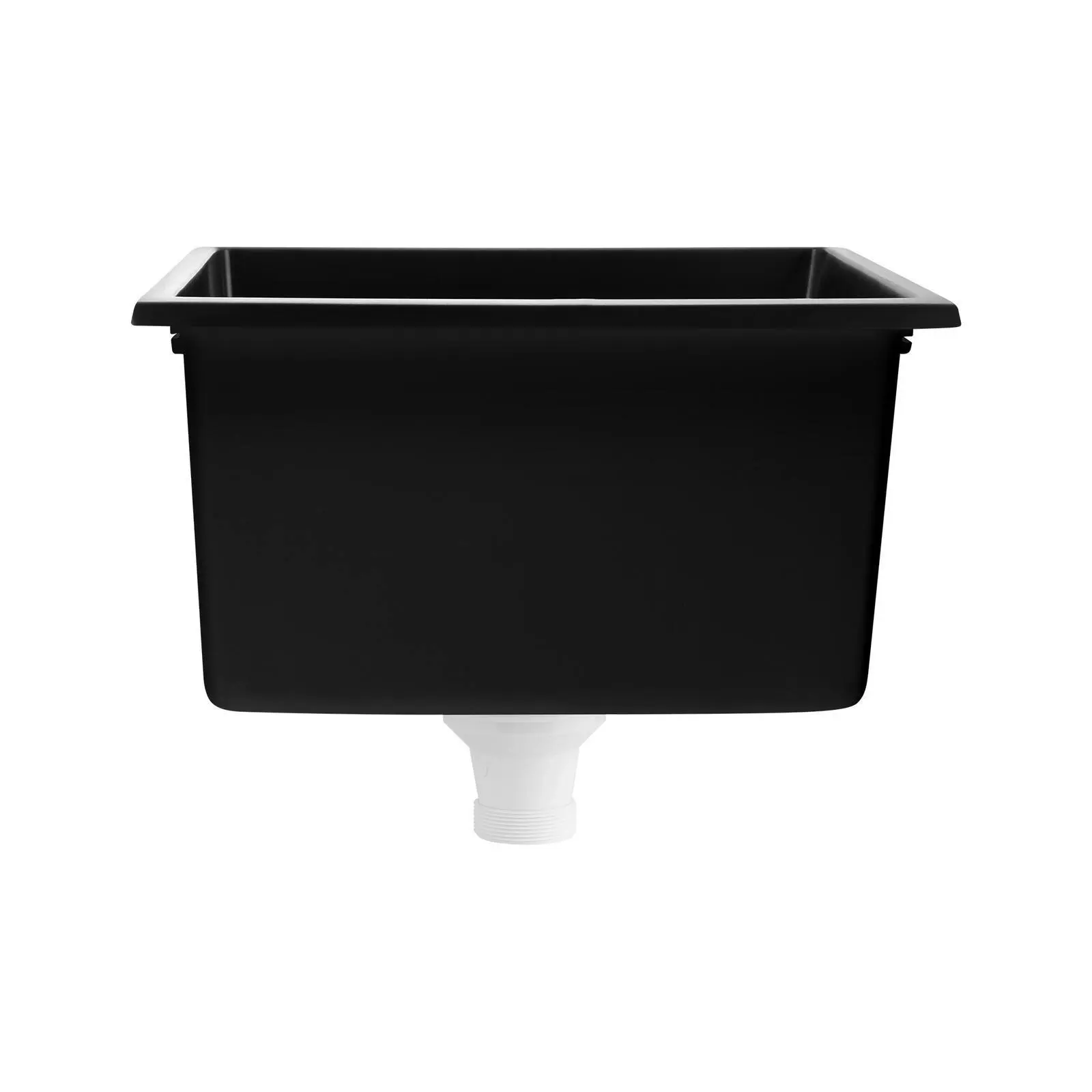 Welba Kitchen Sink 38x38cm Granite Stone Sink Laundry Basin Single Bowl Black